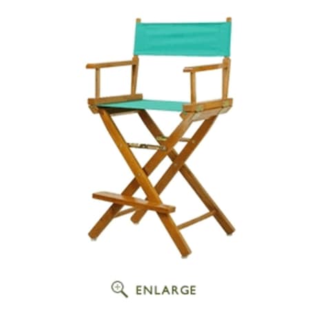 Betterbeds 220-05-021-17 24 in. Directors Chair Honey Oak Frame with Teal Canvas BE4257580